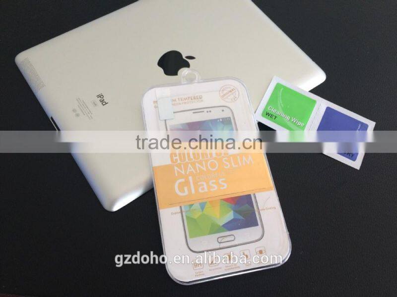 colored border tempered glass screen protector for iphone 6,front and back screen protector for iphone 6 full coverage