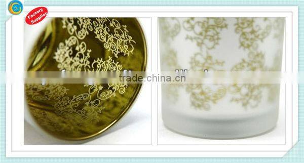 long-stemmed glass candle holder