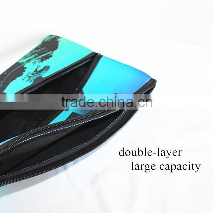 2014 new design. best selling pencil bags, colorful heat transfer printing, free samples