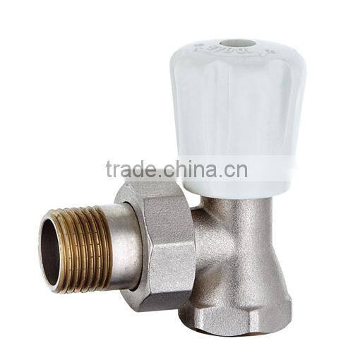 HR5040 brass radiation valve with drain angle chrome