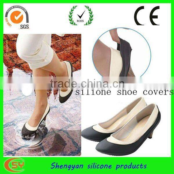 Fashion waterproof rubber shoe covers for women