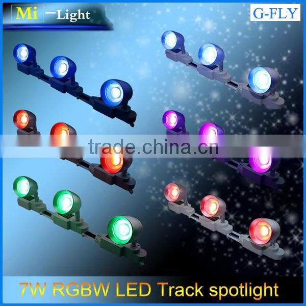 high quality ce rohs approved aluminum rgbw 7w wifi led track lighting