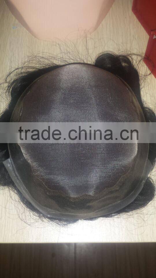 2016 hot selling Popular best quality men's toupee on sale