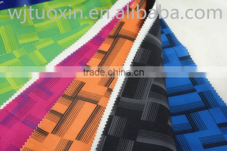 fashion waterproof polyester printed fabric for uniform suit sportwear