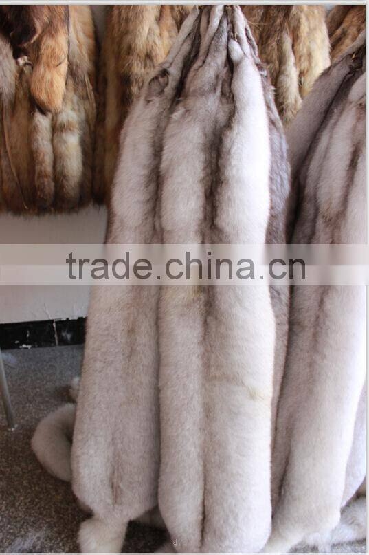 High fashion Real White Fox Fur Wholepieces Skin and Fur