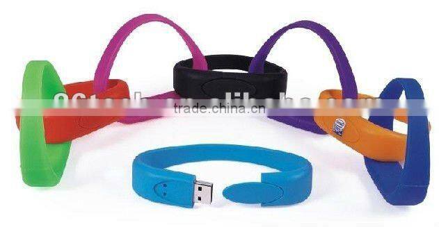 Sillicone Bracelet USB with 2.0 USB Interface Pendrive Bracelet Wirst USB 1 GB