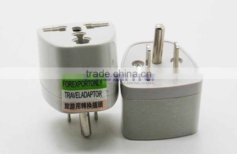 Manufacturer directly supply Universal to USA Plug Adapter with Ground Plug, 3 pin Universal AC USA Travel Adapter