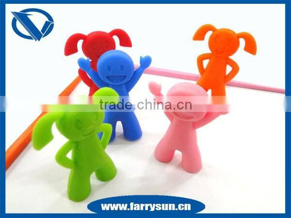 silicone chopstick holder, kids shapes, custom design