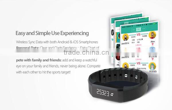 New Vidonn X6 caller ID & SMS skype facebook twitter notifications 15 days standby bluetooth 4.0 anti-lost smart bracelet