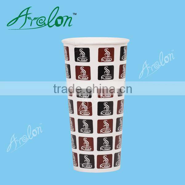Single wall double PE cold drink paper cup