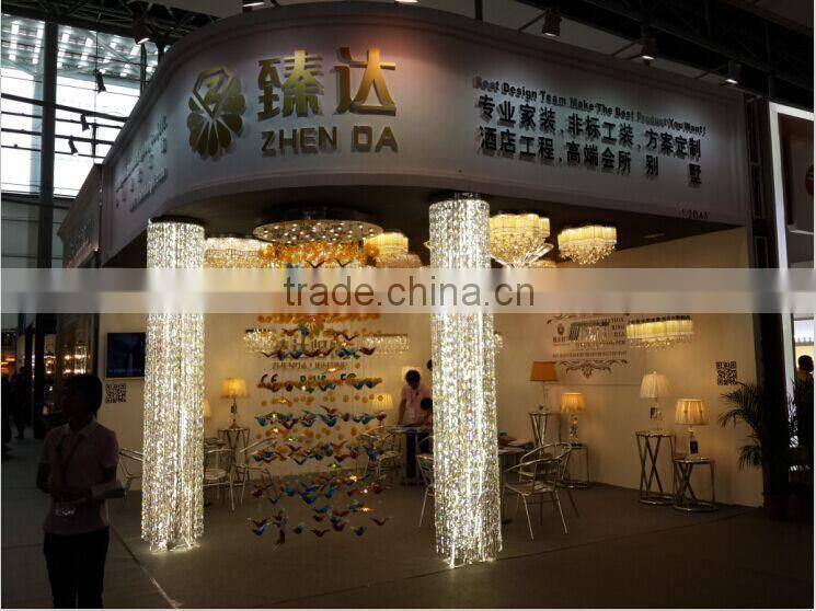 China hand blown glass chandelier decoration & Color glazed chandelier for hotel lobby