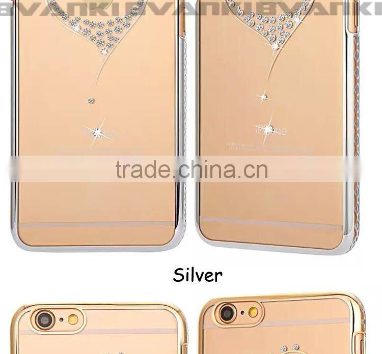 Hot Bling Mobile Phone Cover Sublimation For iPhone Cover,Mini PC Case For iPhone 6 Housing Back Cover Celulares Grandes