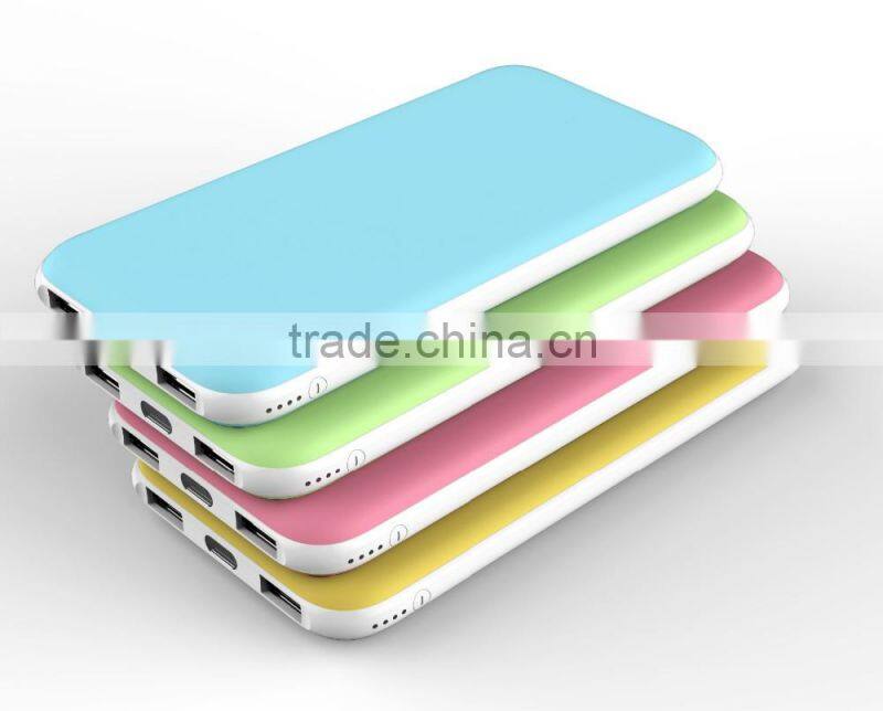 thin polymer power bank mobile chargers 10000mah
