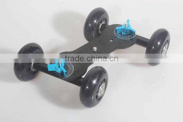 Table Top Dolly Mini Car Skater Track Slider Super Mute for DSLR Camera Camcorder Video