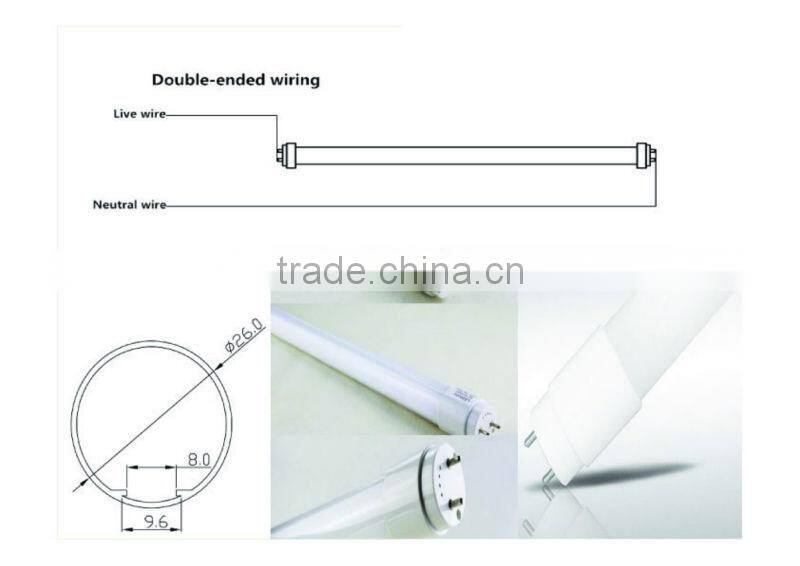 $2.5 selling LED Tube T8 60CM 8W with 2 year warranty