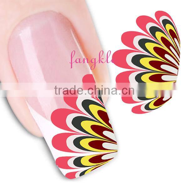 Hotselling water nail tips sticker
