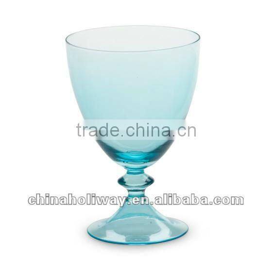 Luna Water Glass, Blue Water Glass Set of 4 Pieces
