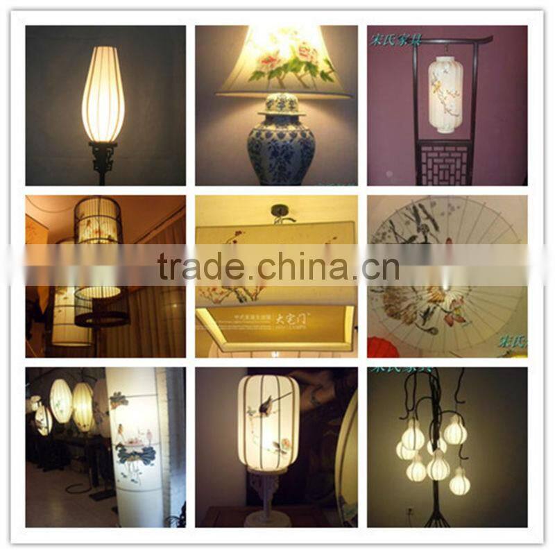 chinese antique white cloth table lantern