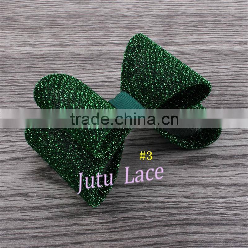 Newest Handmade Glitter Sequin Hair Bow - High Quality Fabric Bow Accessory