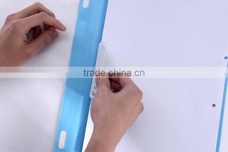 PLASTIC BINDER IN FC SIZE WITH FASTENER, TRANSPARENT COLOURS