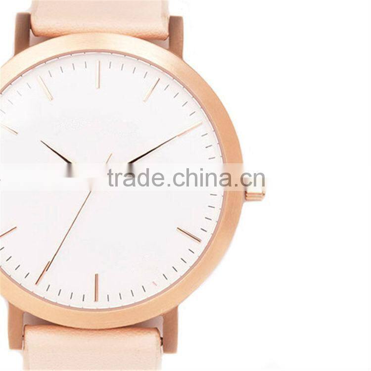 Casual lifestyle timepiece stainless steel wristwatch water resistant 30-50 meters PVD gold and rosegold lady fashion watch