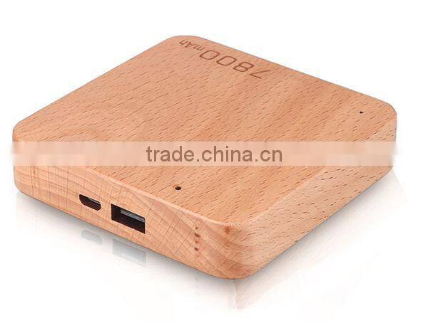 AWC910 Best Quality Beech and Walnut Wood+Aluminium portable charger power bank 10400mah power bank