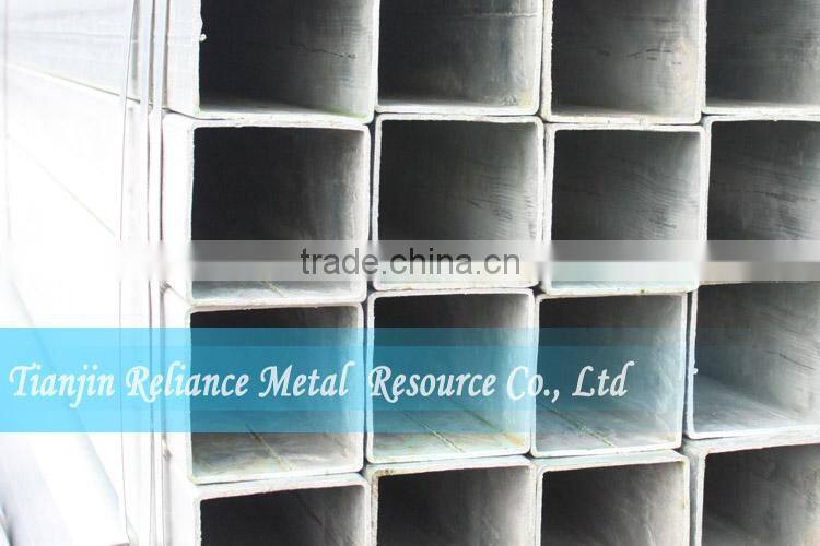 DIAMETER 50*50MM GALVANIZED SQUARE STEEL PIPE