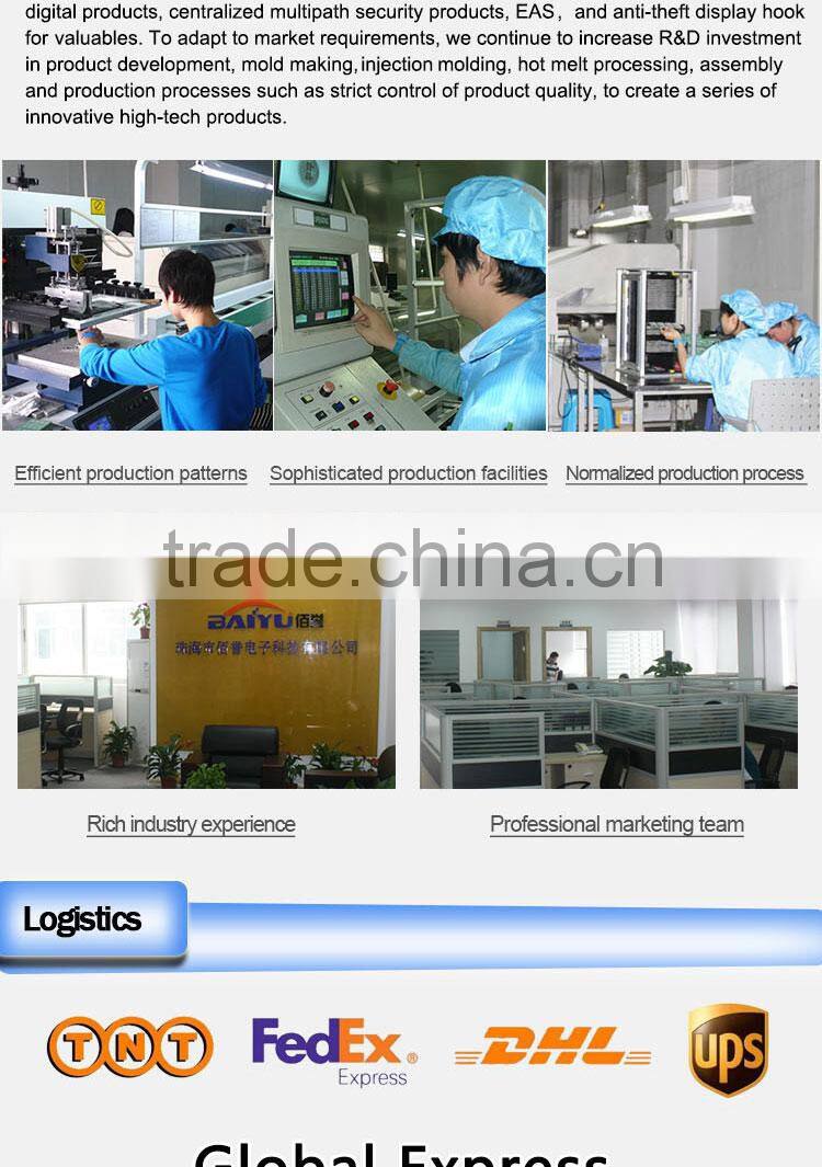 Standalone aluminium anti-shoplifting system for mobile phone