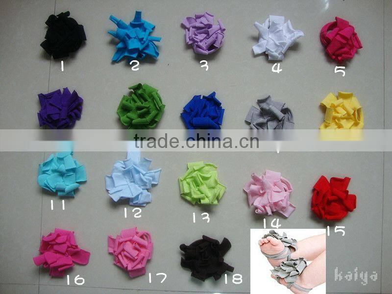 2015 cute baby Sandals baby Barefoot Sandals Foot Flower Foot