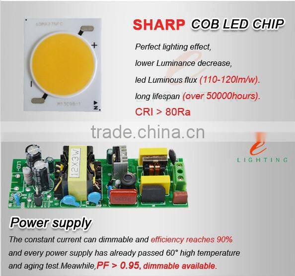 Hot selling white 15W led track light housing from Zhongshan