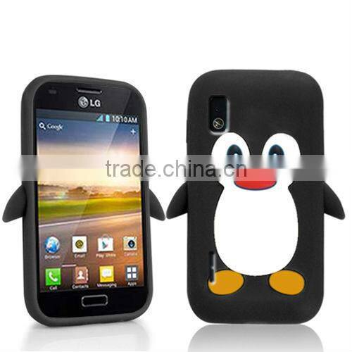 PENGUIN SILICONE SKIN MOBILE PHONE CASE COVER FOR LG OPTIMUS L5 E610