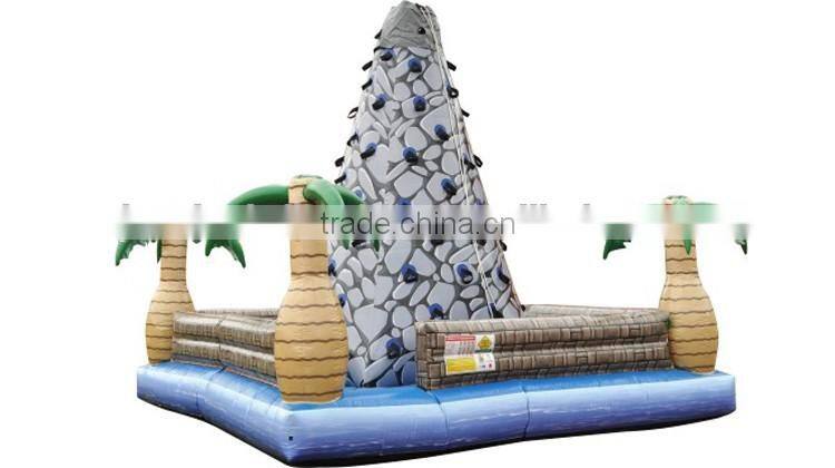 tropical inflatable mountain climbing,kids inflatable rock climbing walls