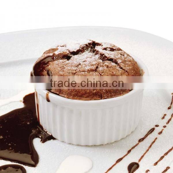 ceramic white color round mini ramekin dessert ramekin