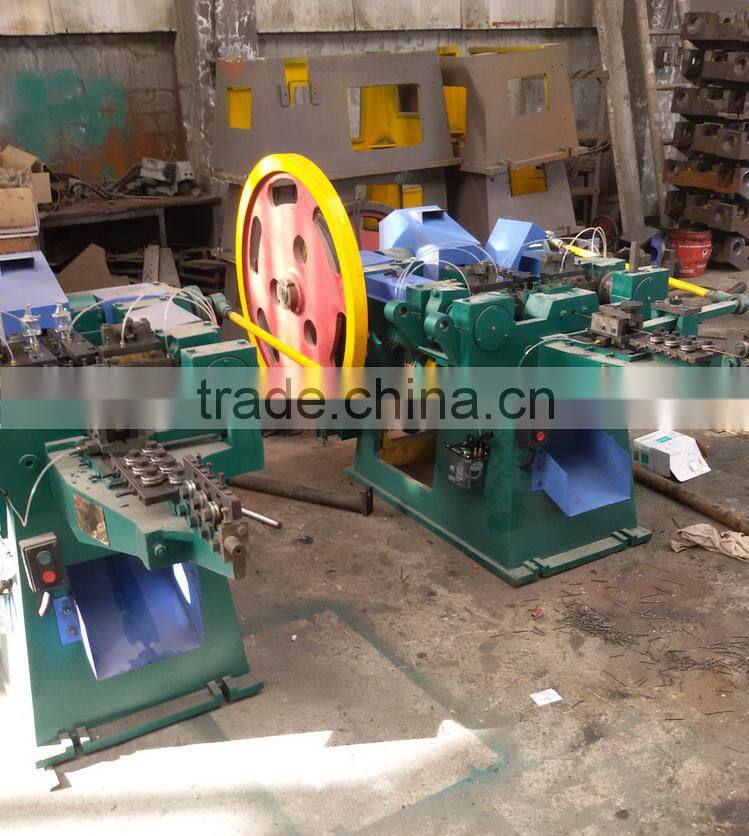 Common iron nail making machine/low noise high speed horseshoes nails making machinery