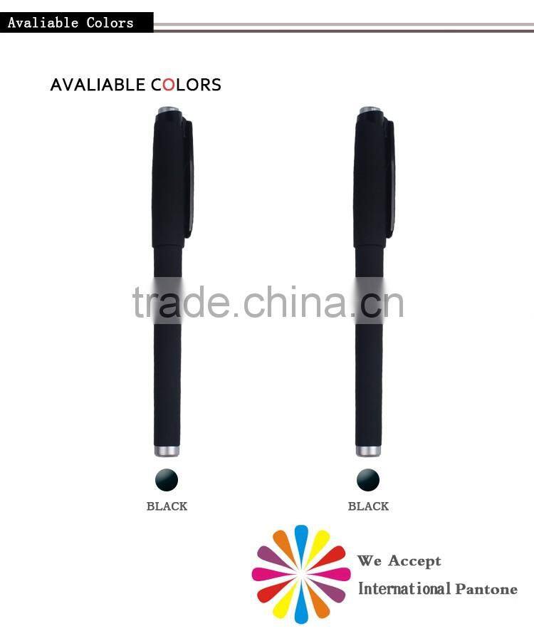 Wholesale cheap office school student black promotional gel ink pen