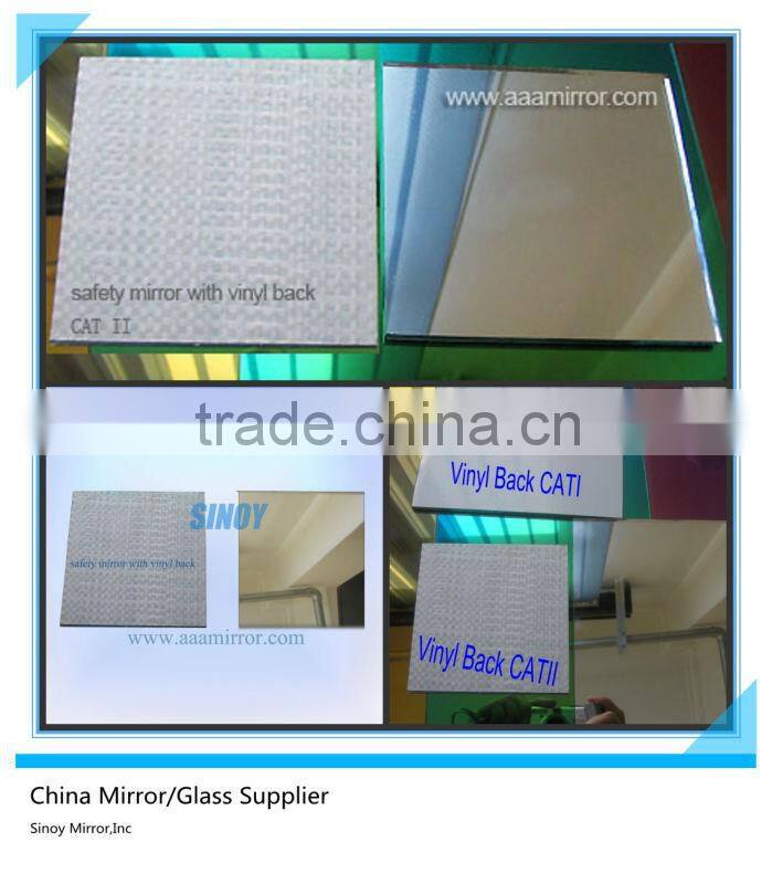 Float glass silver mirror made bathroom mirror, plane mirror