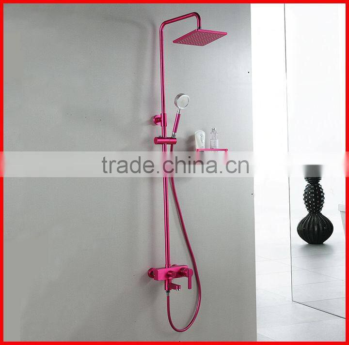 Bathroom faucets unique hotel style pink bathroom shower set 62801