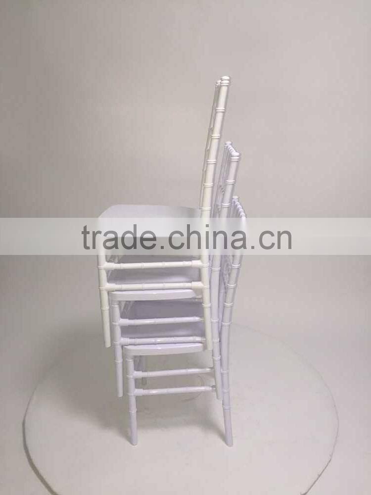 knock down polycarbonate white tiffany chair/chiavari chair