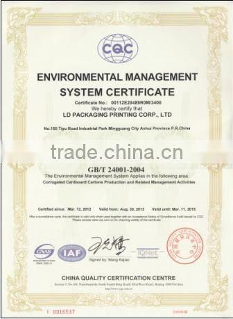 High Quality colored corrugated boxes