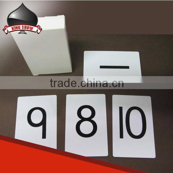 High endlarge number playing cards with custom logo