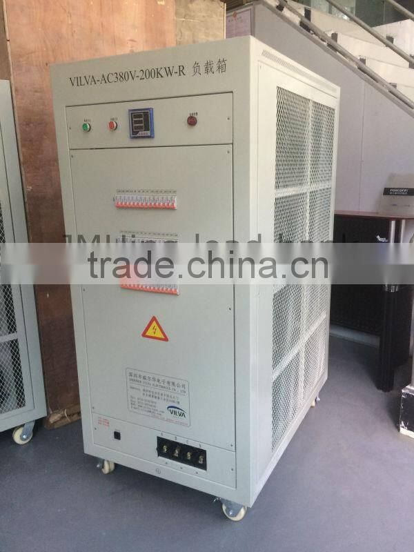 380VAC 200kW variable resistive dummy load bank for generator testing