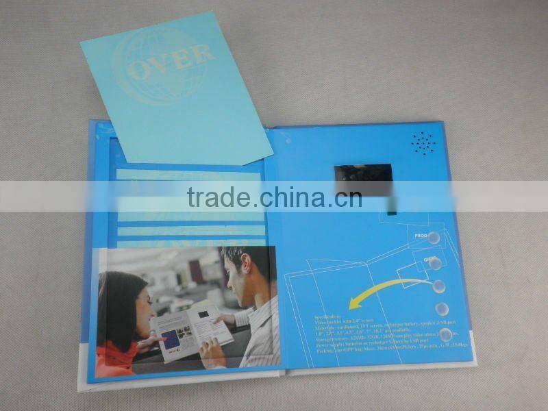 1.8-7" LCD video card, video greeting card, video greeting card module
