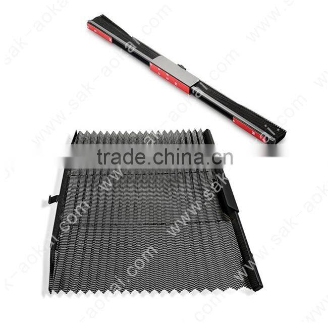 Folding sun car shade Polyester mesh fabric