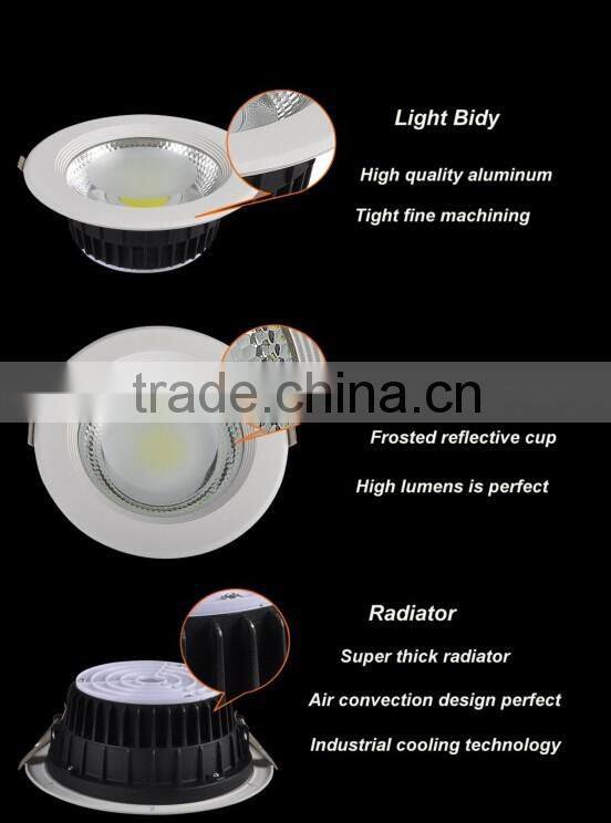 10W 15W 20W 30W COB led down light