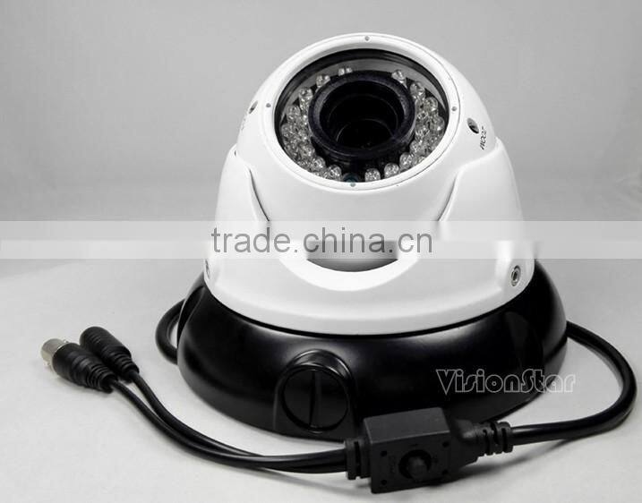 Vandalproof 800tvl IR Dome CCTV Camera 36Pcs Leds Sony Effio-V CXD4141GG with 2.8-12MM Manual Zoom Lens Indoor Using Vision Star
