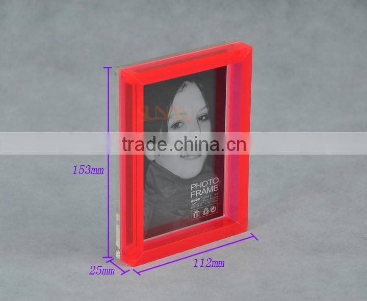 wholesale mini acrylic plexiglass magnetic photo frame