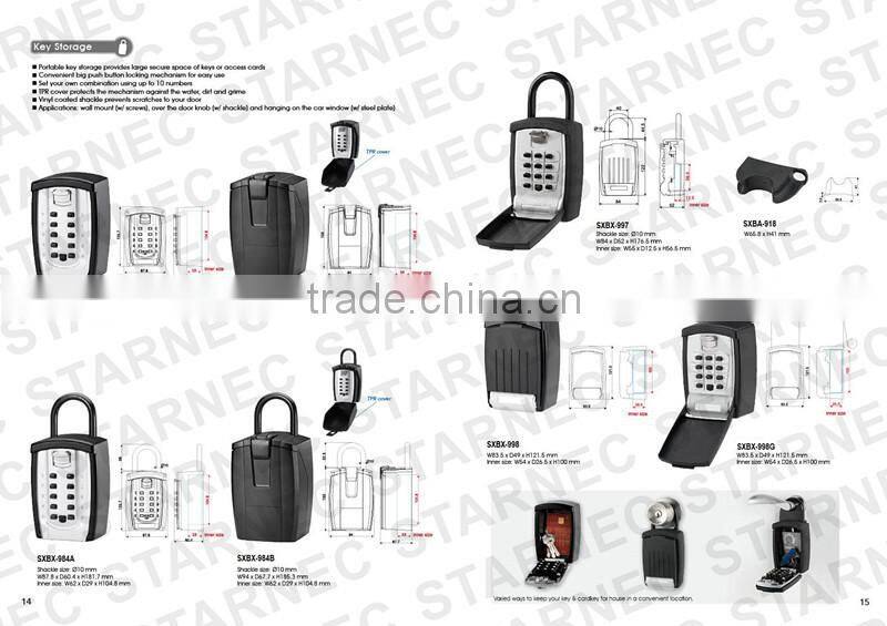 Key safe portable lock box secure storage box