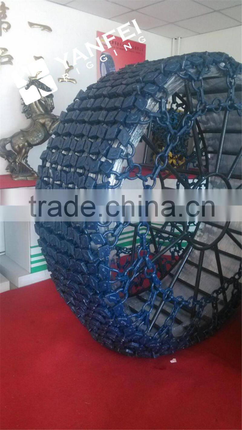 OTR wheel loader tyre protection chains