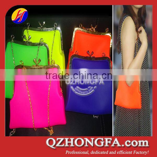 fashion silicone shopping bag, ladies silicone bag