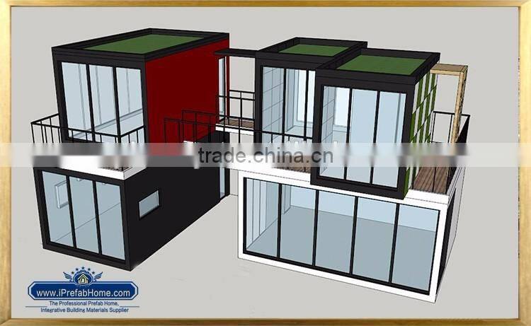 iPrefab-LPOBS-M5 Amusing interesting inventive innovative prefabricated stores complexes container and prefab shops sunroom bar